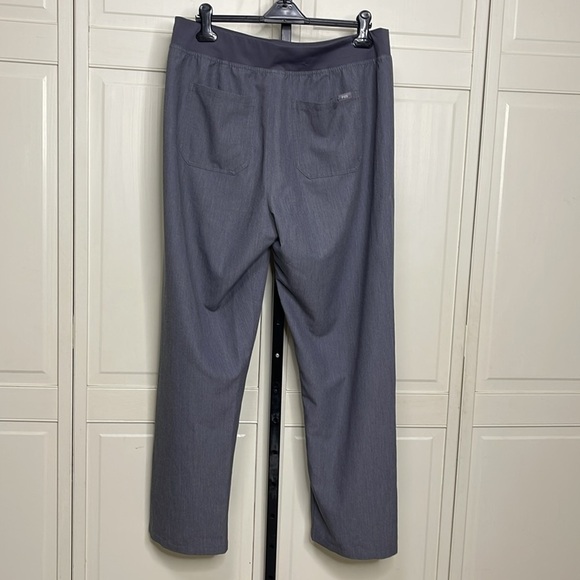 Figs Women’s High Waisted Livingston Basic Scrub Pants Sz XXL Gray Medical Nurse - Picture 6 of 11